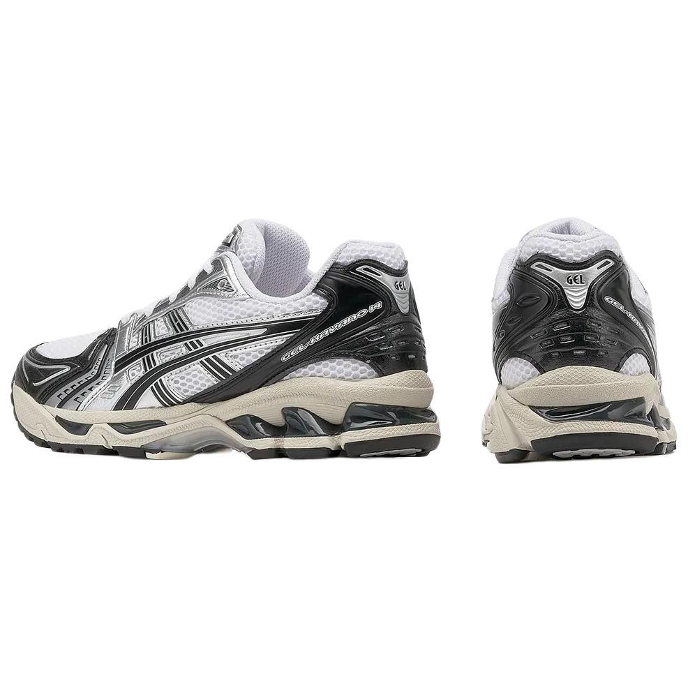 Asics Gel Kayano 14 Low Top Running Shoes Unisex White Black