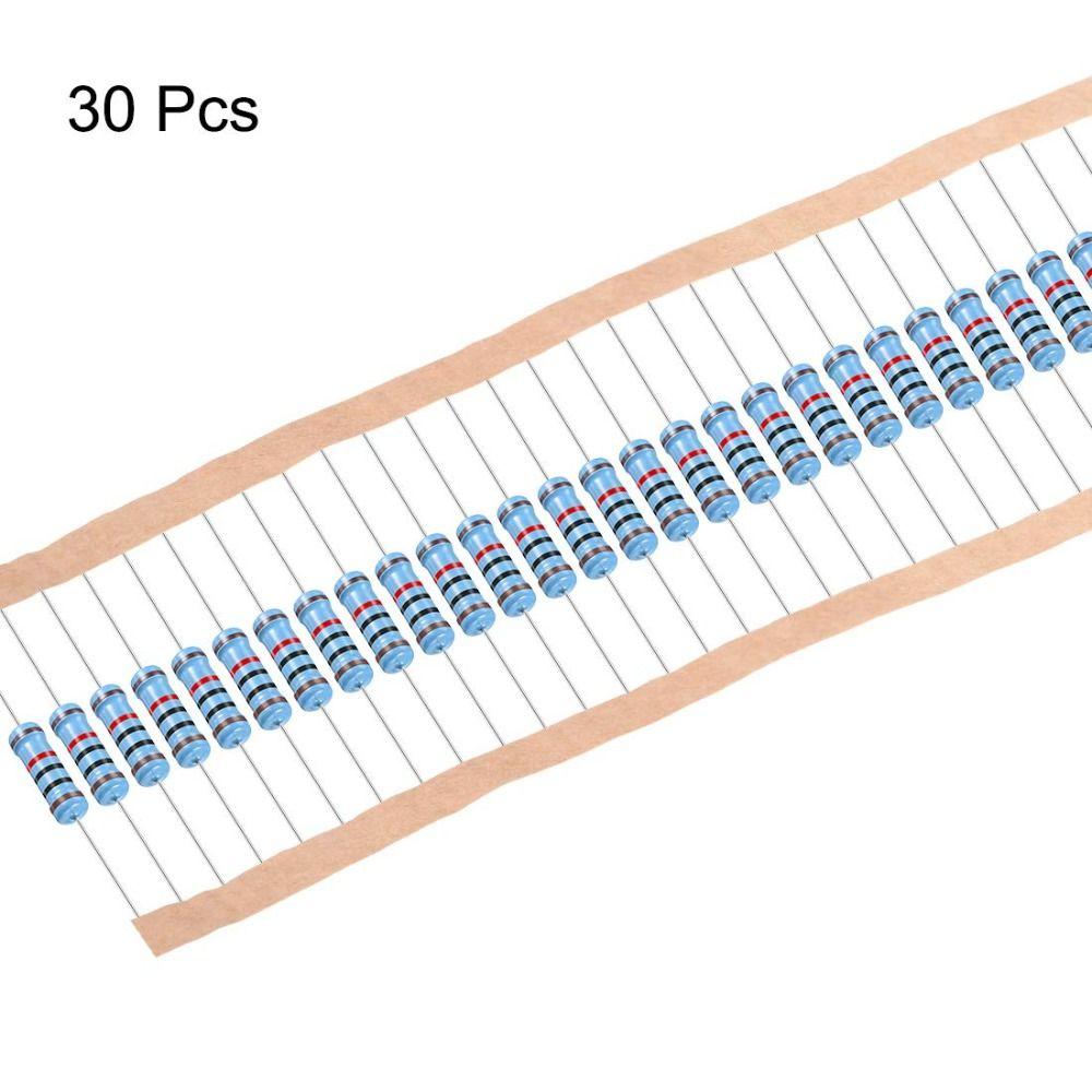 2W 1% Tolerance Metal Film Resistors 10K Ohm Resistor  for DIY Electronic Projects and Experiments