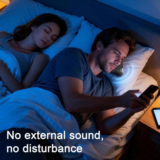 Reproduktor do polštáře s bílým šumem, dobíjecí, pod polštář, s časovačem, USB, pro spánek, bezdrátová, soukromá sluchátka pro spánek