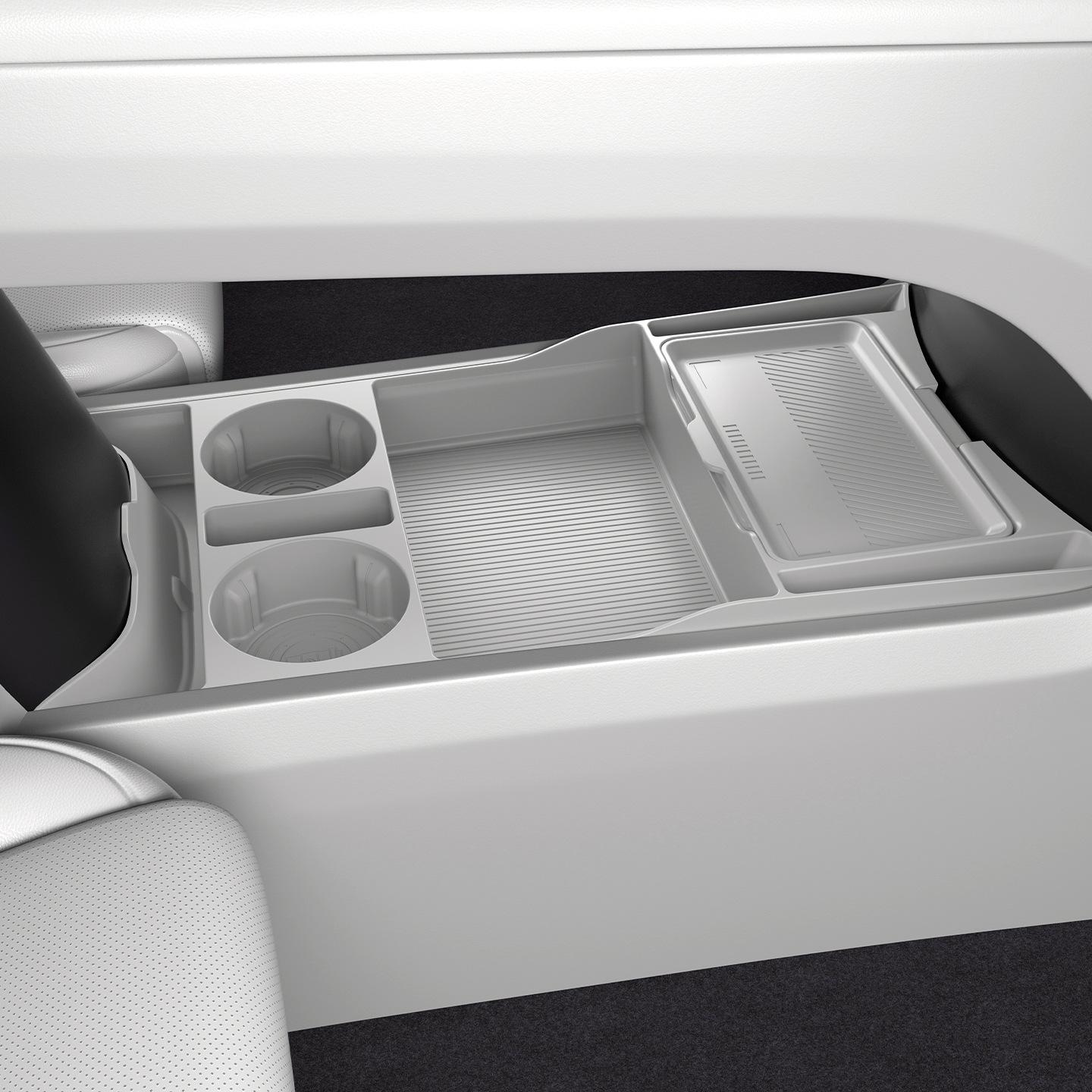 

Compatible with 25 Li Auto i6 Models: Center Console Glasses Holder & Lower Storage Box Car Accessories.