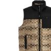 Coach FW22 Logo Full Print Color Block Zipper Sleeveless Vest Men vests Gold CF881-T5O