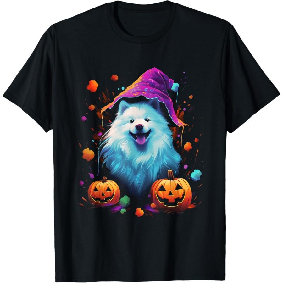 Футболка на Хэллоуин с самоедом S