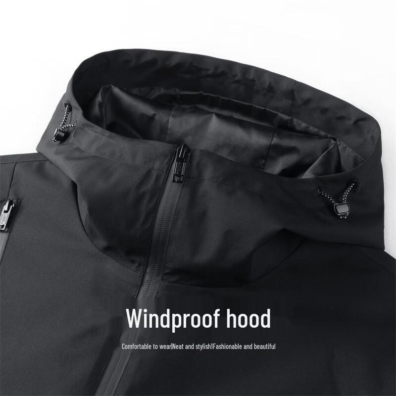Mark Fairwhale Men's Hooded Windproof Casual Jacket