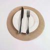 30cm Round Linen Jute Burlap Table Placemat Table Mat For Dinner Table Tea Cup Plates Mat For Home Wedding Birthday Party Decor