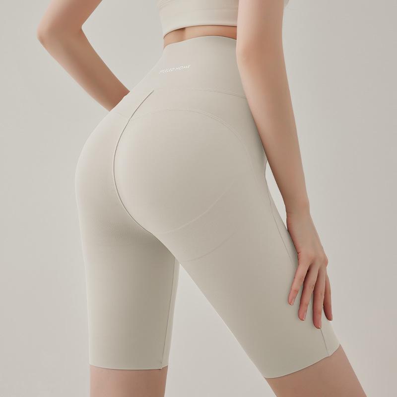 Lulu Women's High Waist Shark Yoga Shorts - Thin, Summer Sports Cycling Pants