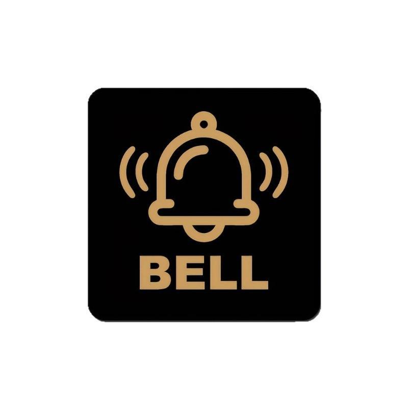 2 Pezzi Divertente Segno Acrilico "Si Prega di Suonare il Campanello" Impermeabile Decorazione Parete Porta per Negozio Caffetteria Ingresso Vendita al Dettaglio