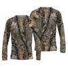 Spring and Autumn Round Neck 3D Camouflage Printed Top Fashionable Casual Vintage Long Sleeved Men's T-shirts
