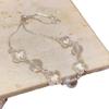 Elegantes weißes Kristallglas-Perlenarmband für Damen: Einfacher, Frischer, Vielseitiger, Hochwertiger Schmuck