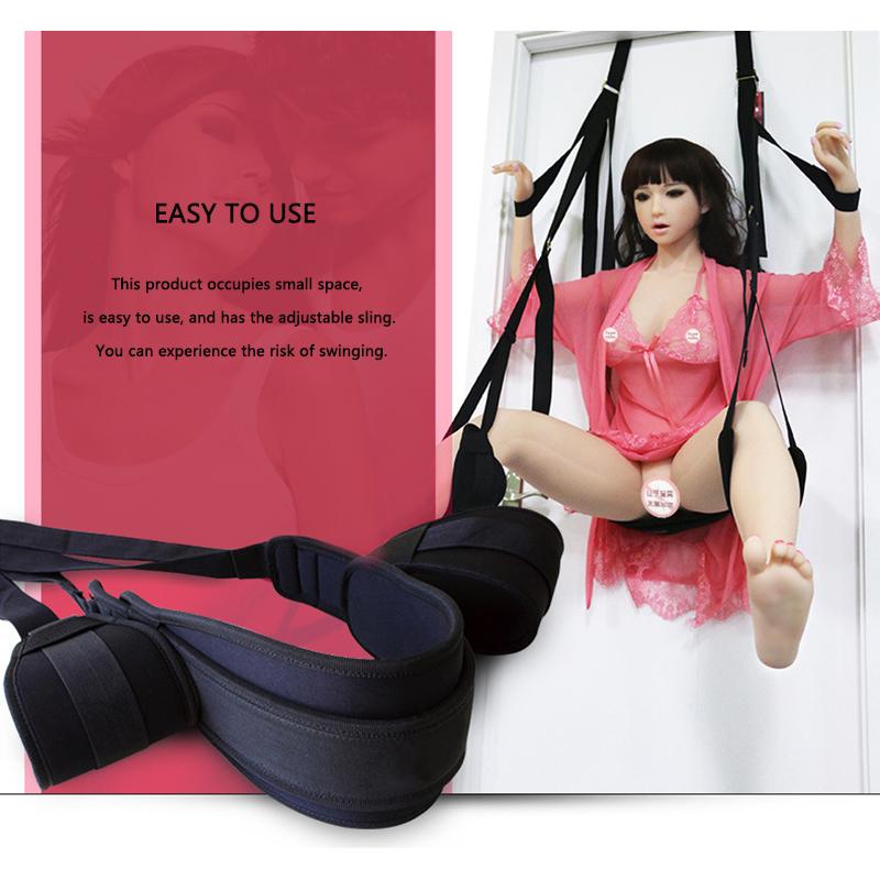 Sex Toys For Couples Sex Swing Sex Furniture Fetish Bondage Adult Games Seat And Leg Pad Indoor Sex Erotic Hanging Door Swing
