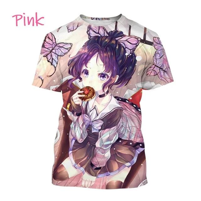 2024 New Trend Anime Printed Fashion T-shirt Cartoon 3D Printed Short Sleeve Harajuku Style Men's T-shirt Cosplay Style