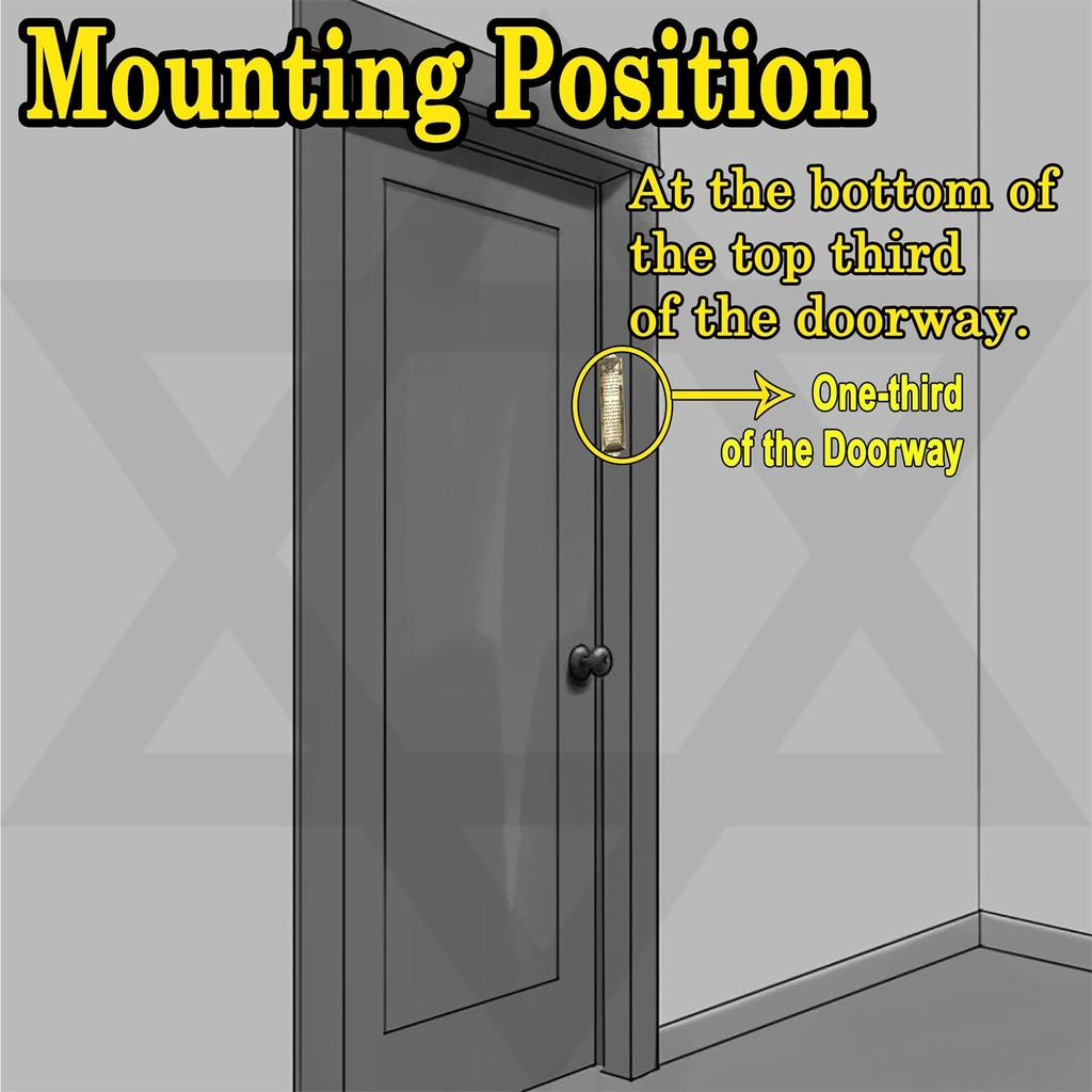 Mezuza na drzwi, metalowa mezuza z przewijaniem na drzwi, żydowska mezuza na drzwi z angielskim/hebrajskim błogosławieństwem domu dla żydowskiego prezentu na ocieplenie domu