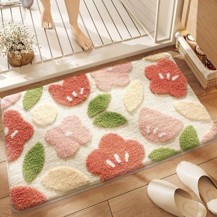 Luksusowe miękkie maty z mikrofibry Shaggy mata do kąpieli do łazienki antypoślizgowy dywan łazienkowy w toalecie chłonne futro dywan łazienkowy