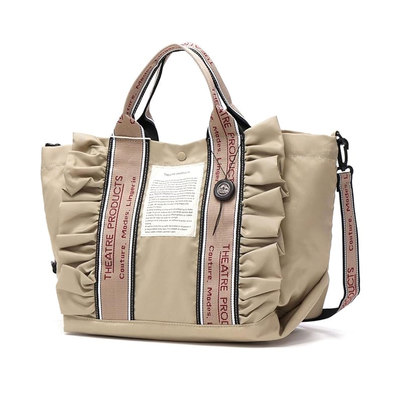 

[Theater Products] 2WAY FRILL TOTE THAMES L tote bag CL240362 Beige