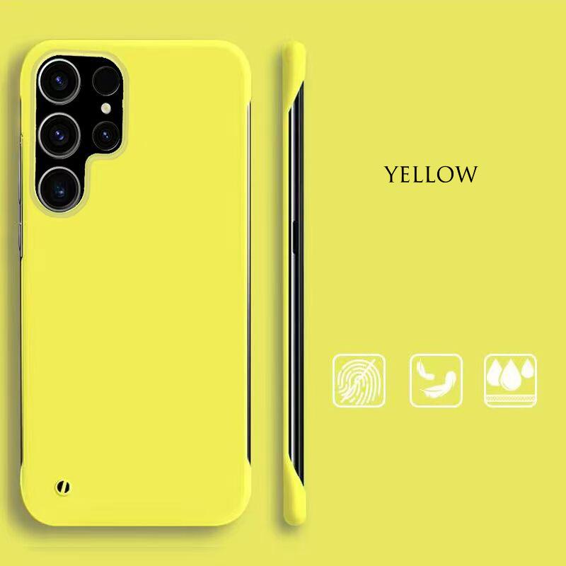 INS Simple Solid Color Skin Friendly Frameless Case For Samsung Galaxy S21 S20 Ultra Plus FE Note 20 Ultrathin Anti-Fingerprints Hard PC Matte Cover