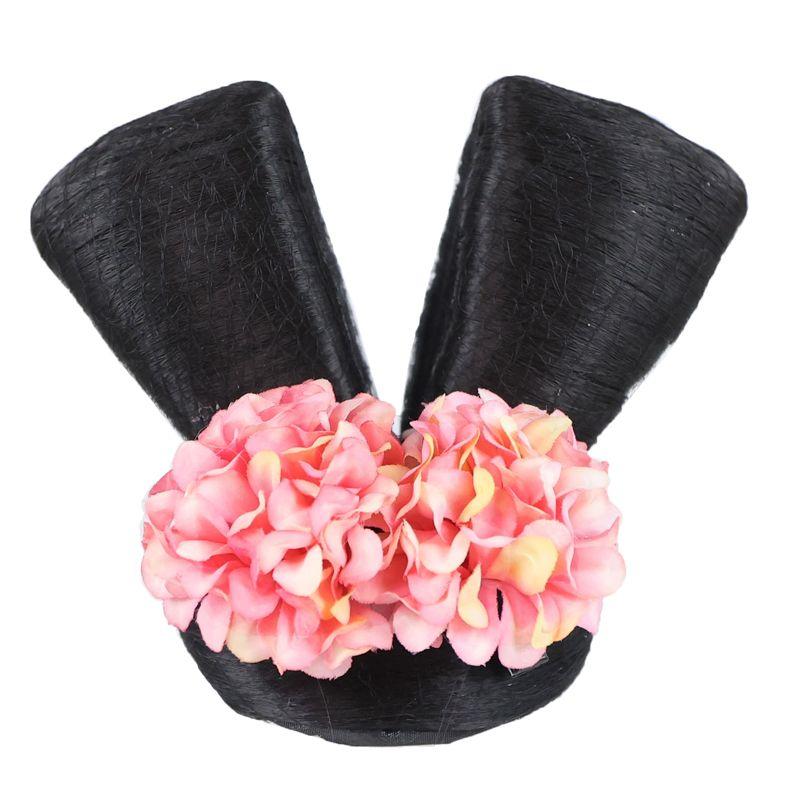 Children's Han Chinese Costume Chignon Ornament Cute Girl Tang Style Bun Mid-Autumn Festival Stage Performance Headdress Suit