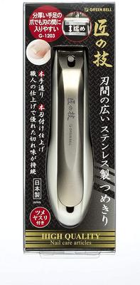 Green Bell Craftsmanship Wide Blade Stainless Steel Nail Clipper Nail Clipper 1 Piece G-1203