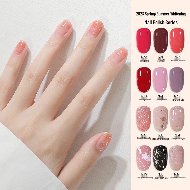 Water-based Peelable Odorless Quick-Dry Nail Polish Top Coat & Strengthener