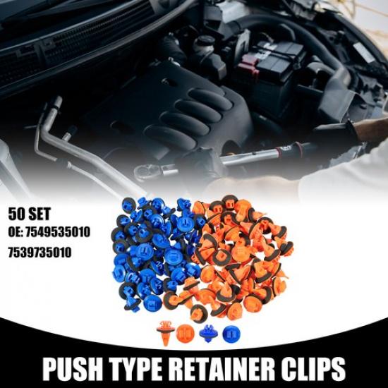 

50 Set Fender Flare Clips No.7549535010/7539735010 for Toyota 4Runner 03-23