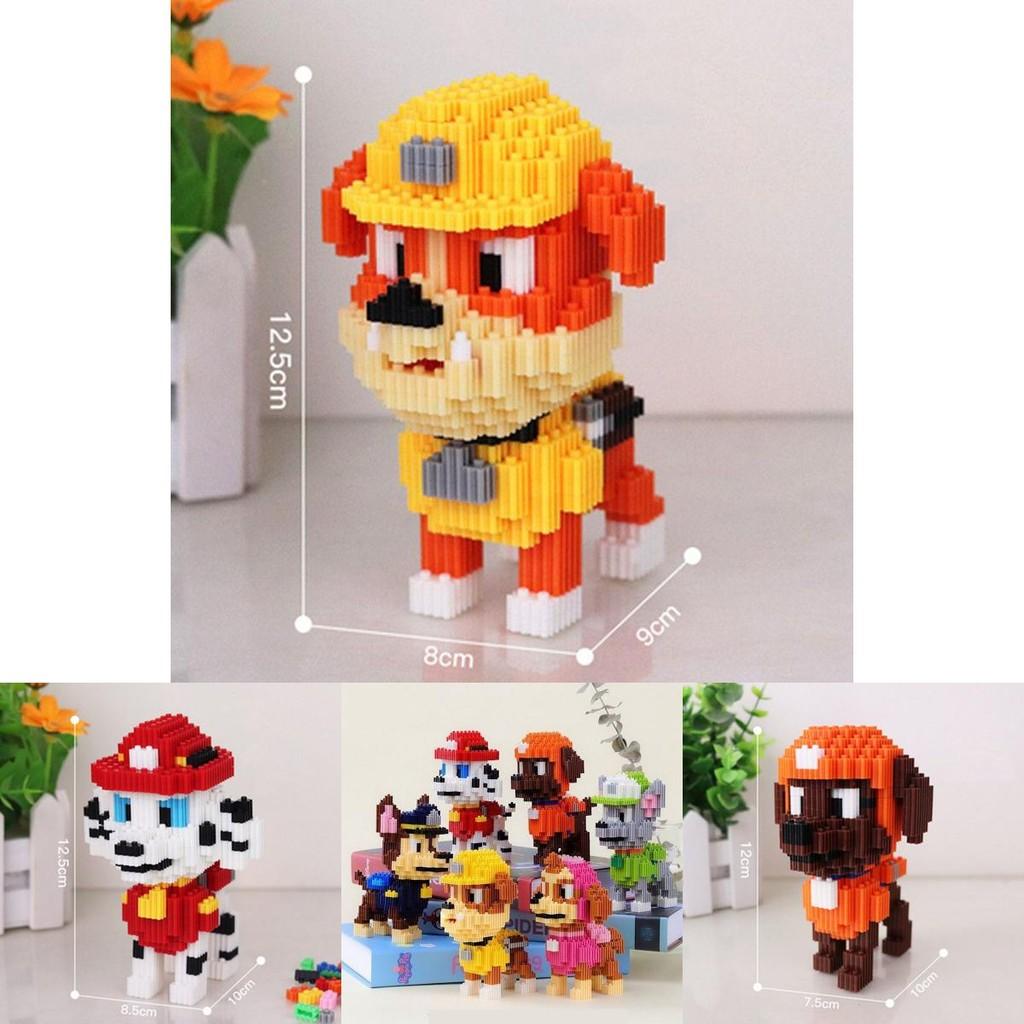Paw Patrol Model Building Blocks For Decor And Collection Multiple Cute Styles Available