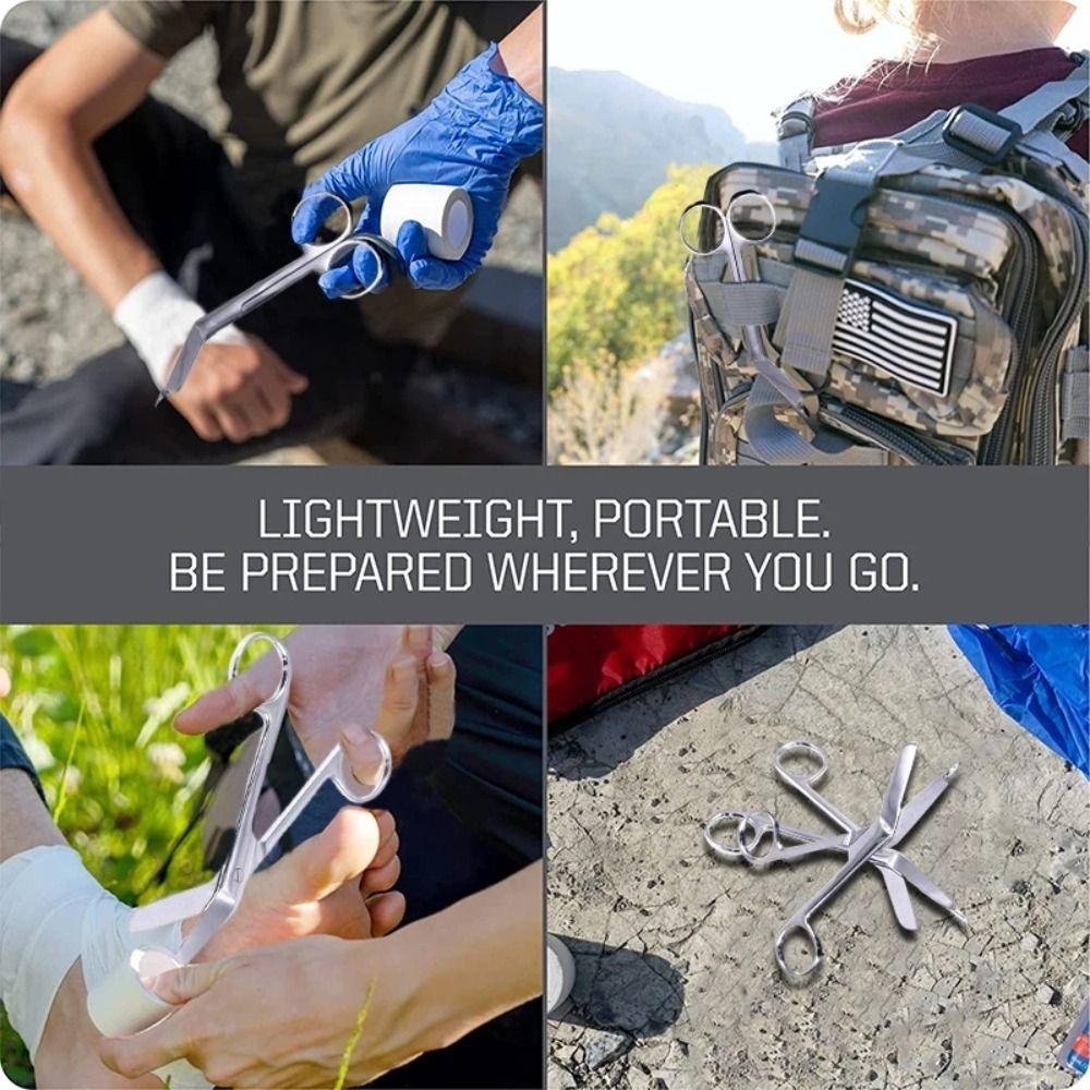 Anti-rust Home Use Curved 11cm Gauze Scissors Bandage Scissors Stainless Steel Nurse Scissors