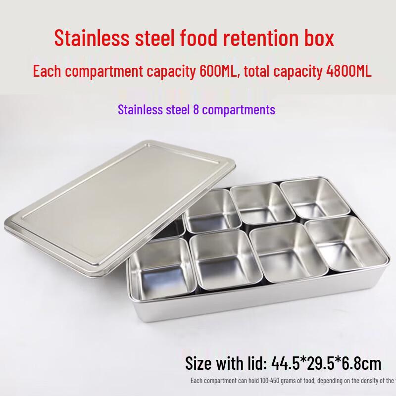 Homeglen Stainless Steel Food Storage & Sample Box