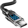 Digital Display Type C To C Cable PD Fast Charging USB C Data Cord Compatible with iPhone15 16 Samsung Huawei Tablet