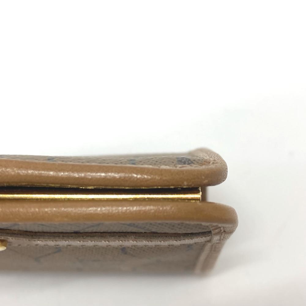 Dior Kisslock coin purse case coin purse Leather Brown/GoldHardware