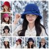 Soft Felt Retro Cloche Cap Warm Fleece Vintage Fedora Cap Winter Woolen Hat  Shopping Day