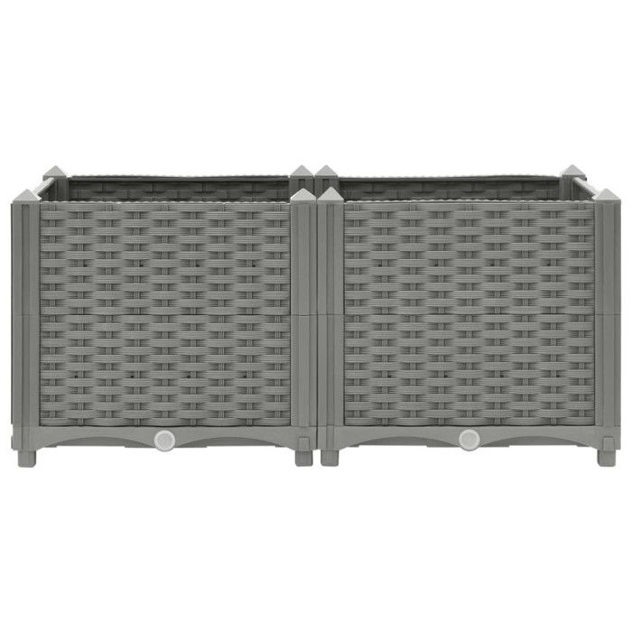 VidaXL Lit surélevé 80x40x38 cm Polypropylène 153294