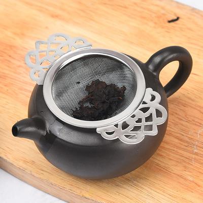 Double Layer Stainless Steel Tea Strainer Fine Mesh Tea Leaf Spice Infuser Loose Filter Sieve Teaware Kitchen Accessories