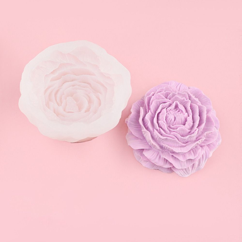 1 Stück Neue DIY Pfingstrose Silikonform Schokolade Kuchen Eis Backwerkzeug Blume Seifenform 3D Harzform Heimdeko