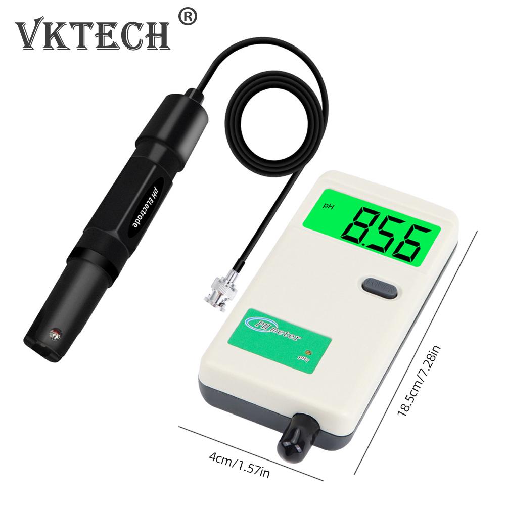 0.1 High Precision PH Meter PH Tester Water Quality Monitor Tester for Laboratory Drinking Water Hydroponics Aquarium