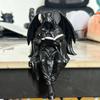 Gotische Dark Fantasy Beeldje, 12cm Hars Beeld Gotische Met Kap Skelet Beeldjes, Lezend Boek Doodshoofd Beeld, Halloween Donkere Stijl Bureau Ornament