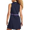 Under Armour Ua Empower Einfarbiges Polokragen Figurbetontes Ärmelloses Kleid Damen Kleider Marineblau 1382818-410