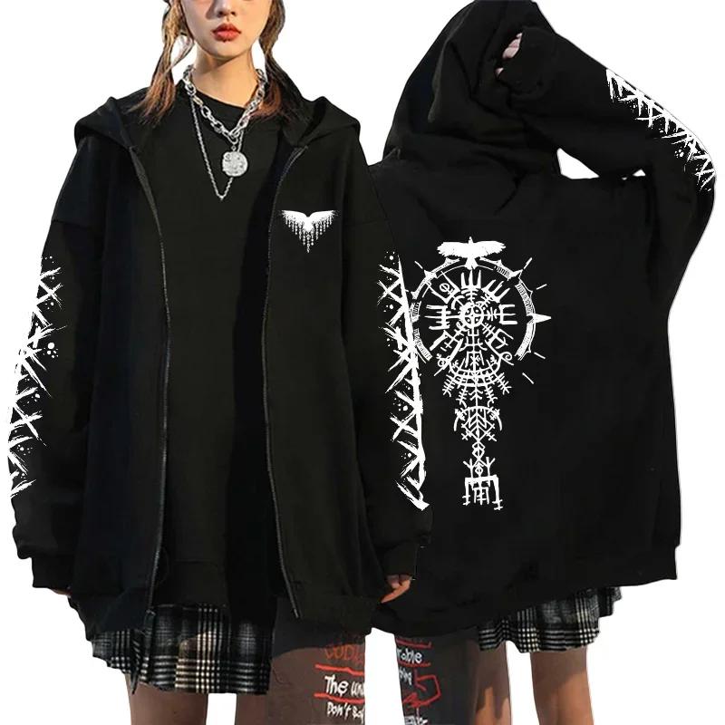 Fashion Zipper Hoodies Women Men Oversized Warm Harajuku Long Sleeve Fleece Sweatshirts Autumn Winter Women Clothing