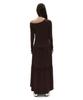 Partimento Woman Pwc Asymmetrical Jersey Shirred Tiered Dress_Brown