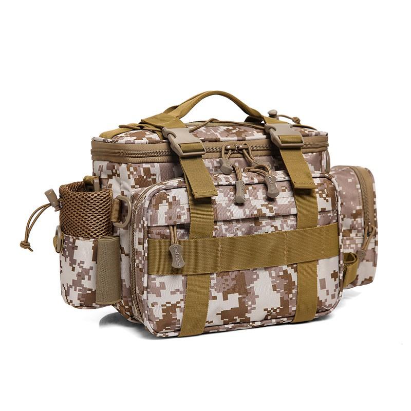 Multi-Functional Outdoor Fishing Waist Pack Waterproof Nylon Tackle Bag Lure Hiking Camping Cycling