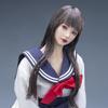 1/6 Scale Female Head Sculpt Beauty Girl Rooted Hair Head Carving 12 Inch Female PH TBL JO Action Figure Body Collection (Long Hair)