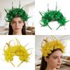 Feather Flapper Headbands Fat Tuesday Prom Dancer Headpiece for Party Carnivals Celebrations Headwear Hair Styling