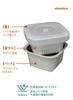 CB JAPAN Colander and Tray Large for Food Microwave and Dishwasher Safe Set, Size, Antibacterial, Preparation, (atomico)