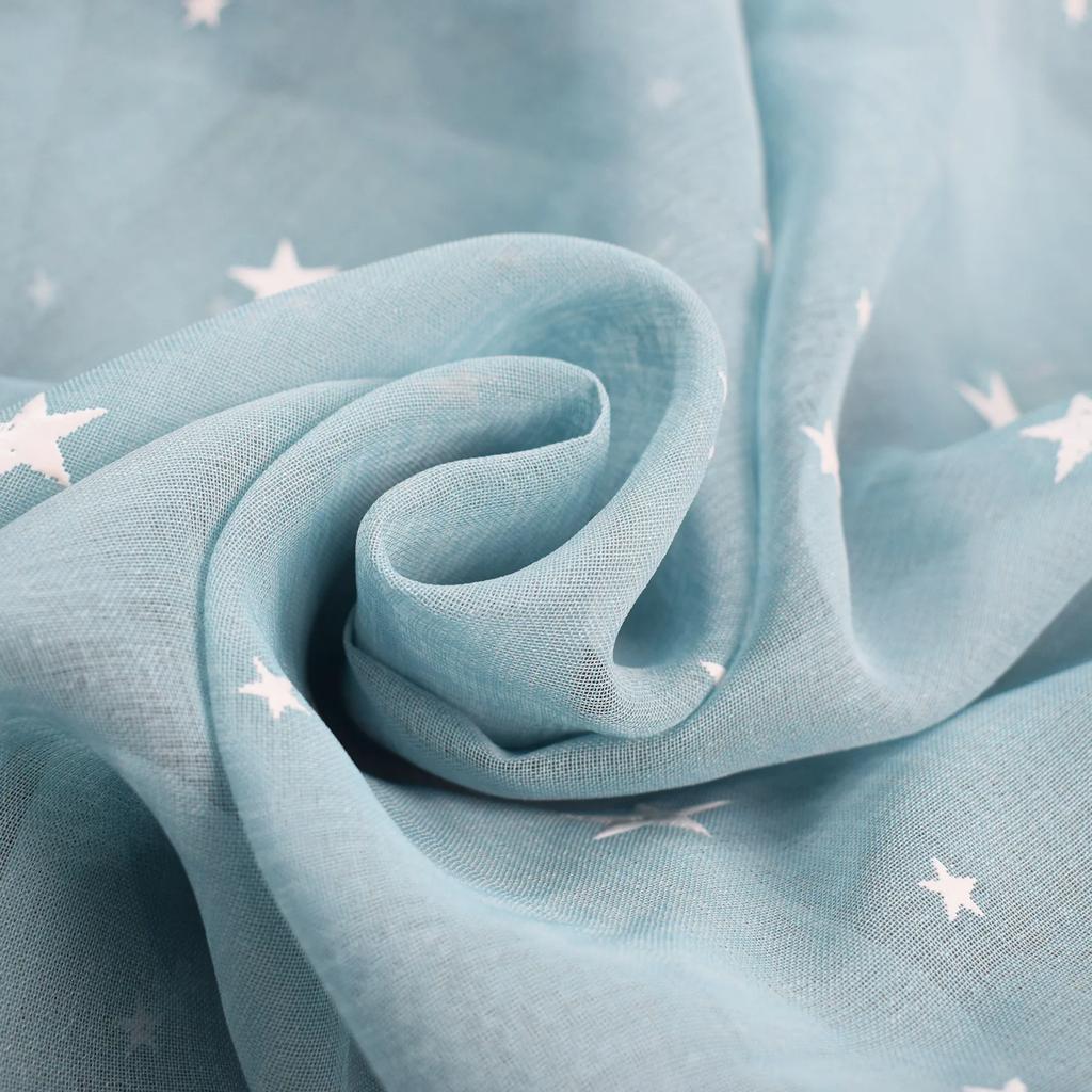 Glow-in-the-dark Finished Glowing Stars Valance Curtains for Living Dining Room Bedroom Finished Curtains Kids