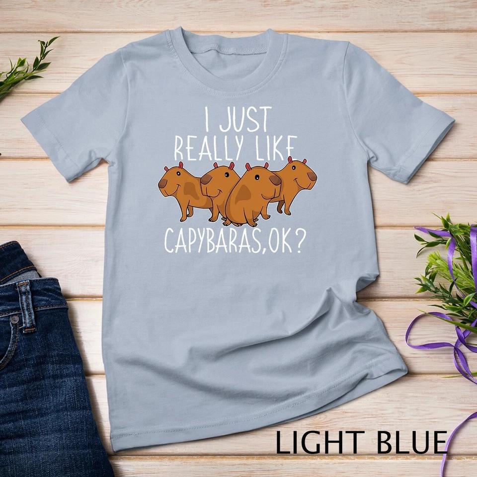 Capybara Lover Funny Kids Women Cute Capybara T-Shirt Unisex T-shirt 6 XL