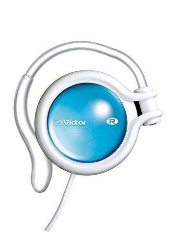 JVC HP-AL102-WA Open-Type On-Ear Headphones, Over-the-Ear, White & Lapis Lazuli Blue