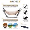 MRG 3way Hammock Volně stojící stojan na křeslo pro vnitřní i venkovní použití Přenosné skládací závěsné křeslo Přenosný kufr Solo Camping Single Camping