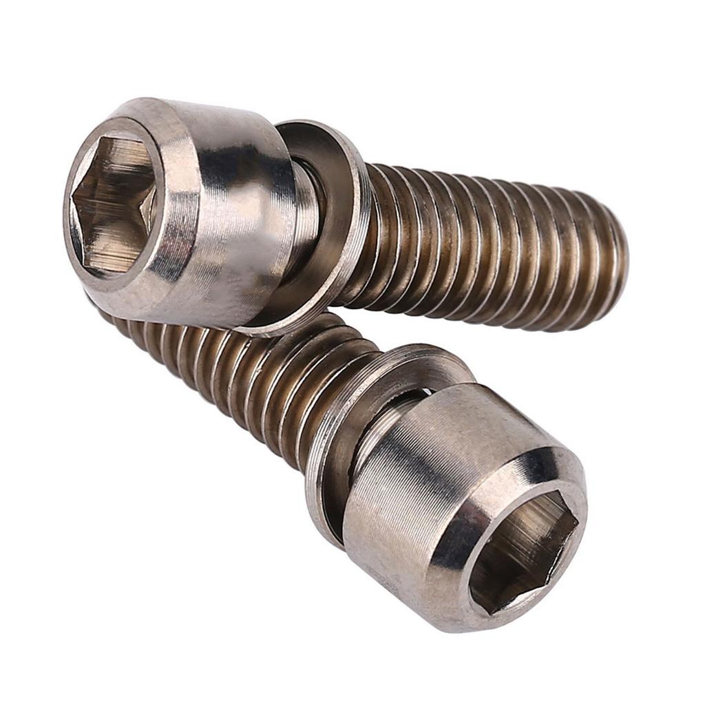 4Pcs M6x18mm Bike Disc Brake Clamp Bolt Fixed Screw with Gasket