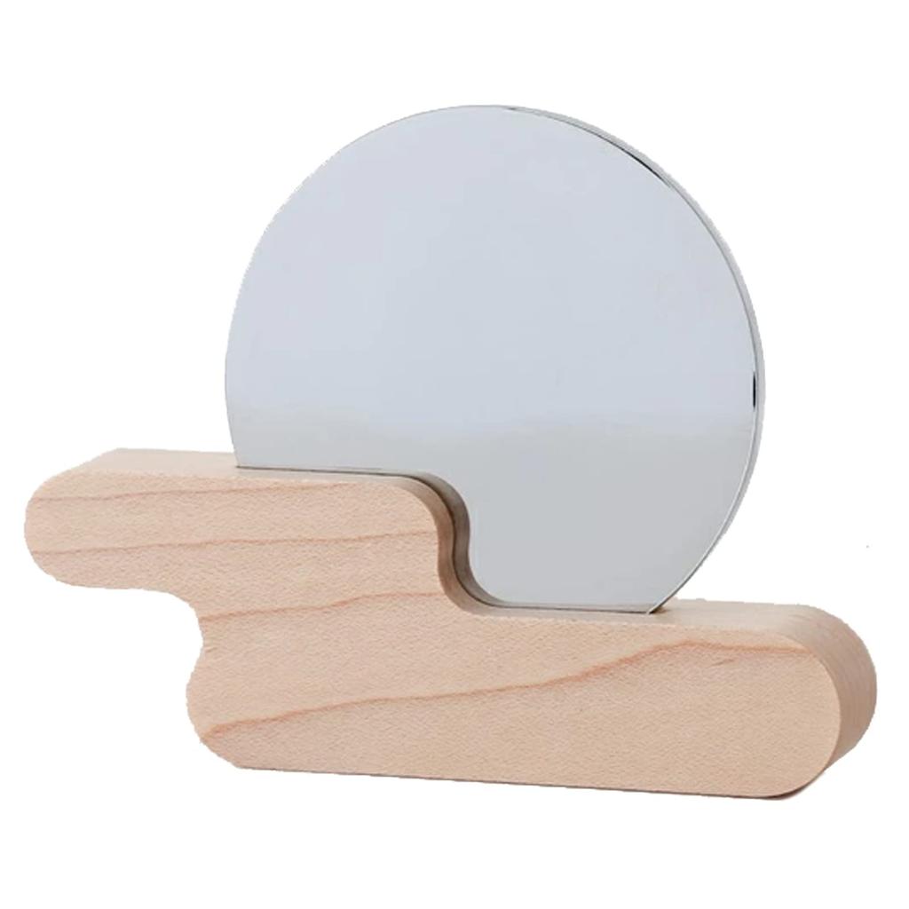 Kamidana No Sato Modern Shinto Mirror, Kasumikumo, Maple, 2-inch, Natural