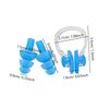 Swimming Nose Clip Earplug Set, Silicone Three-layer Waterproof Non-slip Nose Ears Protectors