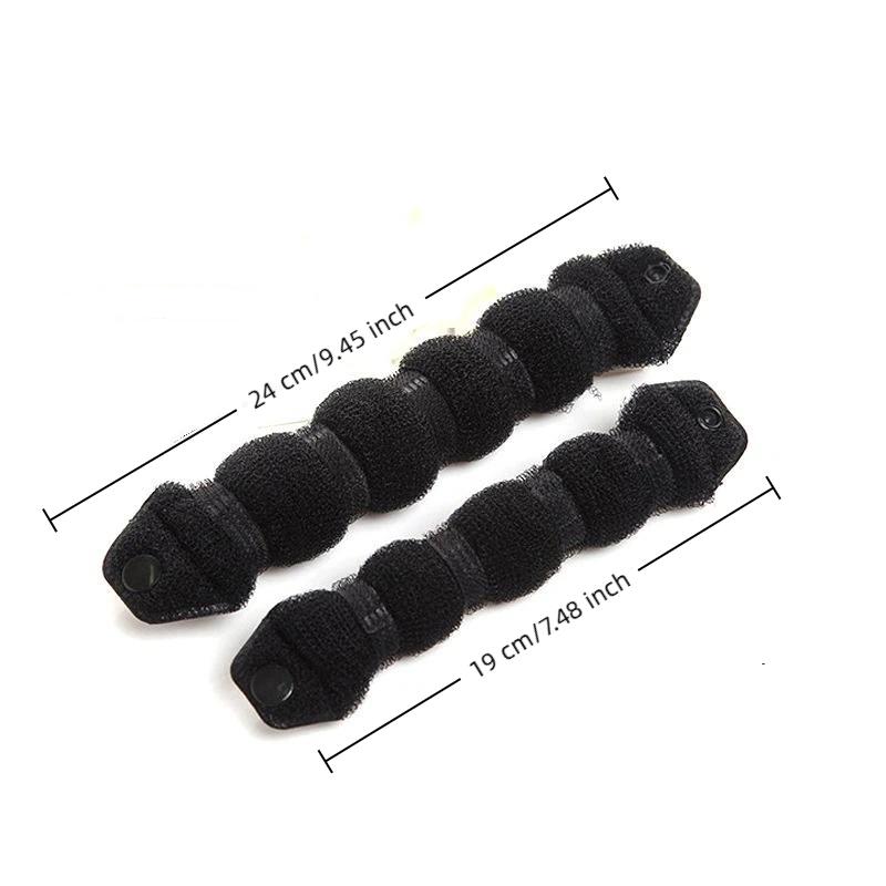Black/Brown Magic Hair Bun Maker Donut Bagel For Hair Tools Hairpin Hair Accessories For Women Styling Braids Diy Hairstyling