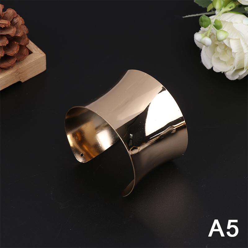 Chunky Wide Metal Bracelets For Women Open Cuff Exaggerated Cuff Bangles Trend Charm Arm Jewelry  Gifts