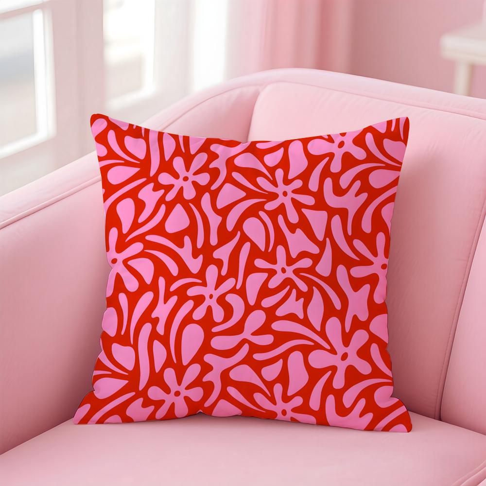 Bold Bright Artistic G-Gerdadzys Floral Pattern Cushion Cover Pillow Case Soft Friendly Fabric & Concealed Zipper